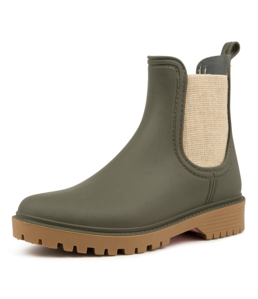 Shoes DIANA FERRARI | Laurina Olive Gumboot