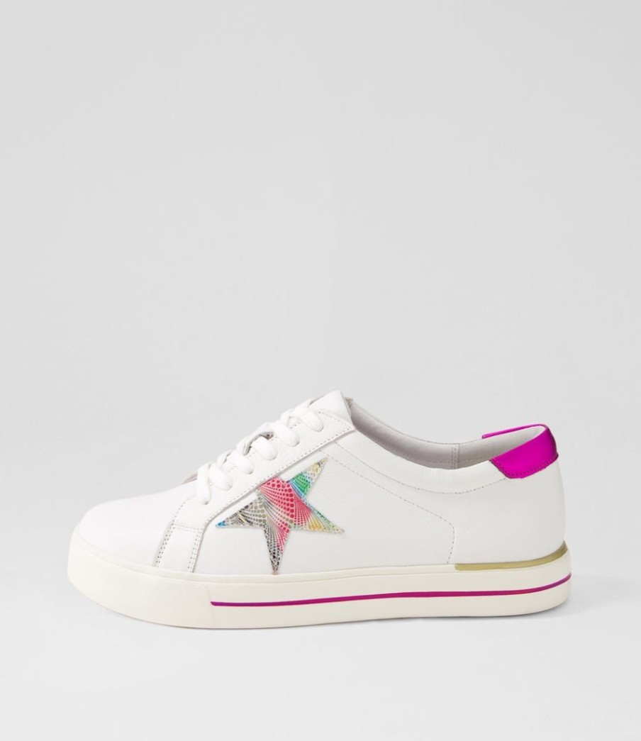 Shoes ZIERA | Alysia W White Multi Dot Sneakers