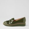 Shoes TOP END | Oclem Khaki Patent Leather Loafers