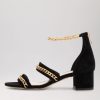 Shoes DJANGO & JULIETTE | Adina Black Suede Sandals