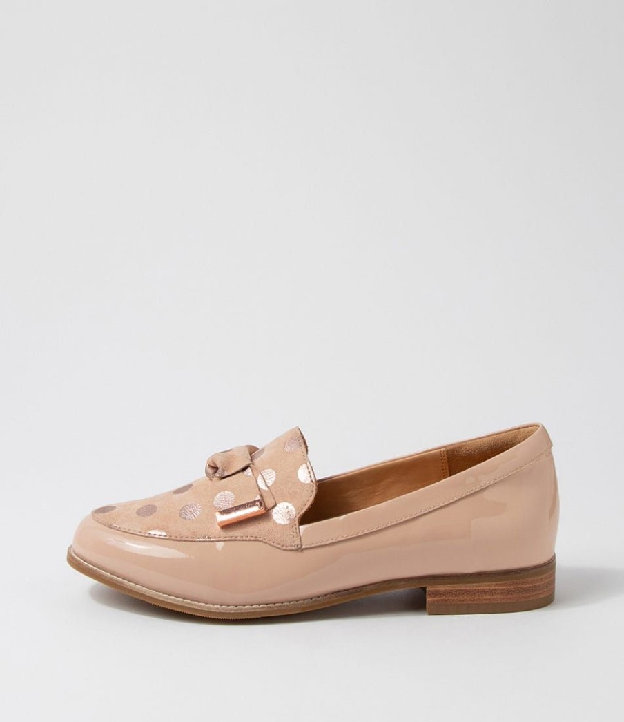 Shoes ZIERA | Tulips Xf Cafe Rose Gold Spot Multi Loafers