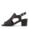 Shoes DJANGO & JULIETTE | Ballarat Black Leather Sandals