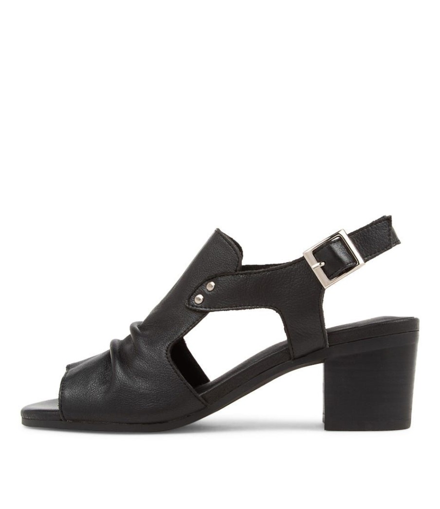 Shoes DJANGO & JULIETTE | Ballarat Black Leather Sandals