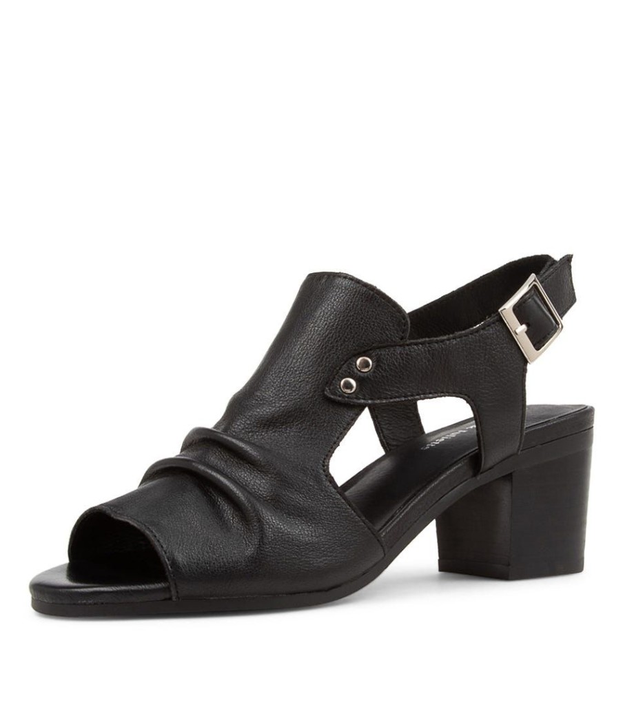 Shoes DJANGO & JULIETTE | Ballarat Black Leather Sandals