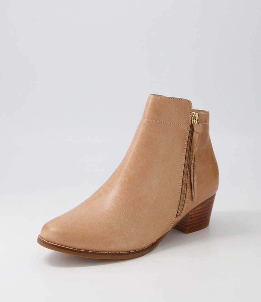 Shoes ZIERA | Vendas Xf Cappuccino Leather Ankle Boots