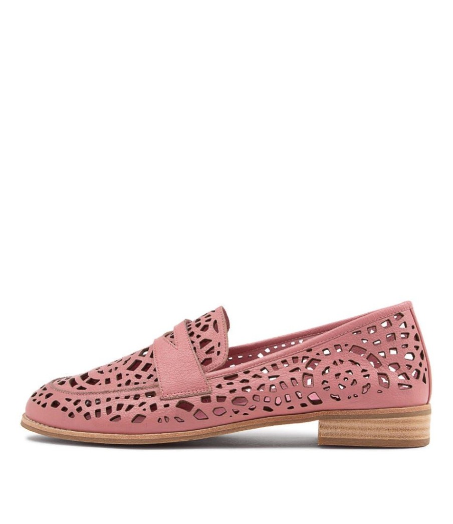 Shoes DJANGO & JULIETTE | Addah Lrg Pretty Pink Leather Loafers