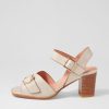 Shoes DJANGO & JULIETTE | Hampton Almond Tan Leather Sandals