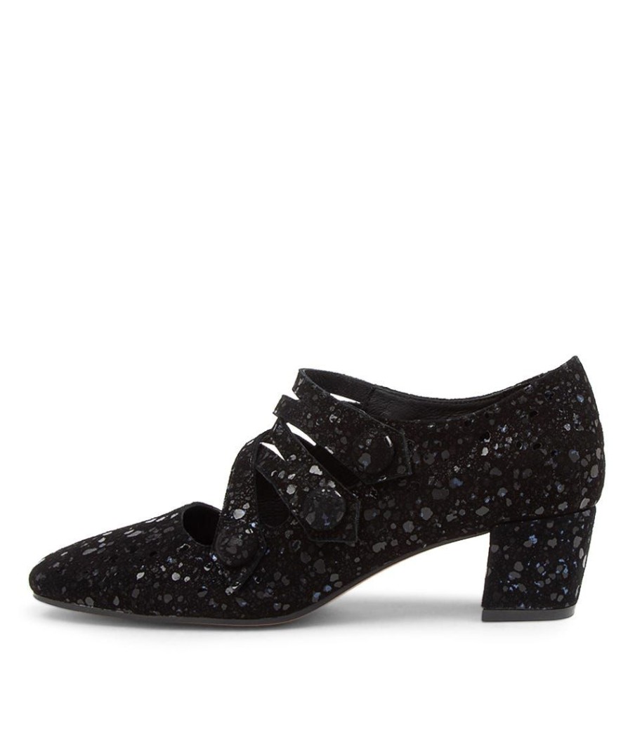 Shoes DJANGO & JULIETTE | Hannon Dj Black Sparkle Suede