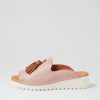 Shoes DJANGO & JULIETTE | Mayson Dusty Pink Dark Tan Leather Mules