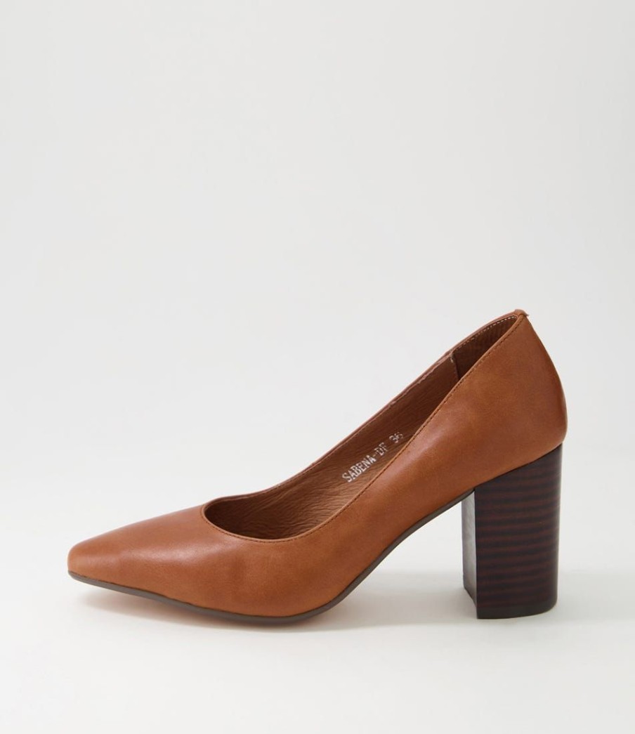 Shoes DIANA FERRARI | Sabena Whisky Dark Brown Leather Heels