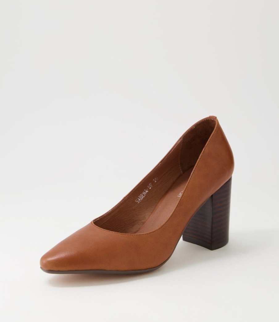 Shoes DIANA FERRARI | Sabena Whisky Dark Brown Leather Heels