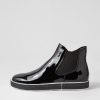 Shoes ZIERA | Renley W Black Patent Leather Chelsea Boots