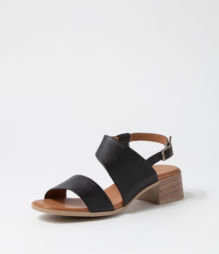 Shoes DIANA FERRARI | Taily Black Leather Sandals