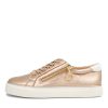 Shoes ZIERA | Pamela Xf Champagne White Leather Sneakers