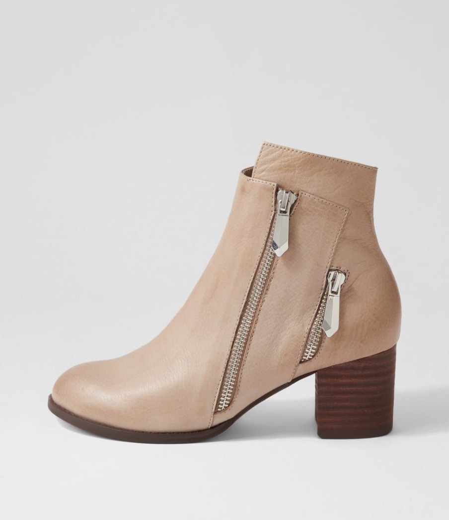 Shoes DJANGO & JULIETTE | Slaine Smoke Choc Leather Chelsea Boots