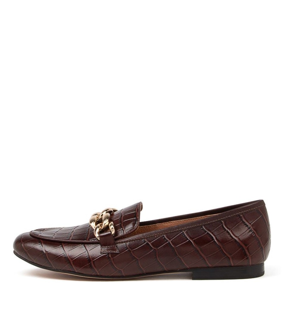 Shoes MOLLINI | Goose Mahogany Leather Loafers