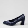 Shoes DJANGO & JULIETTE | Jenice Navy Suede Heels