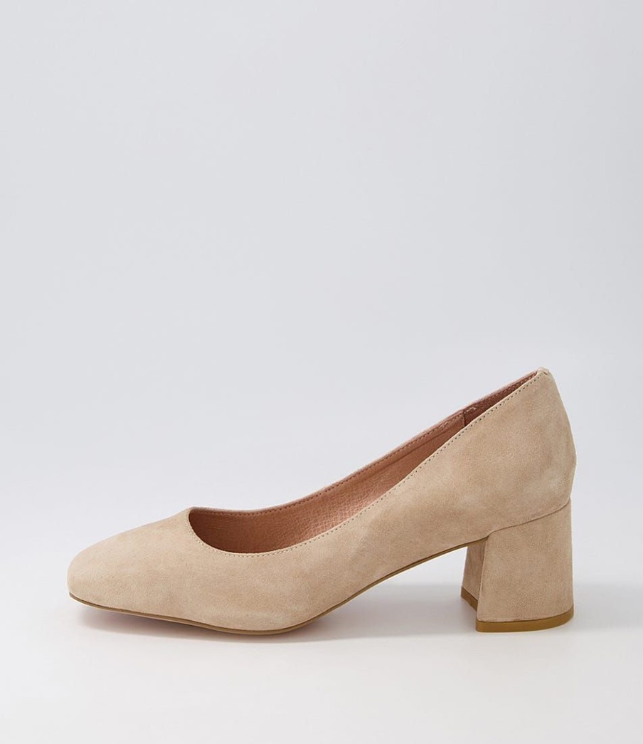 Shoes DIANA FERRARI | Cloud Latte Suede Heels