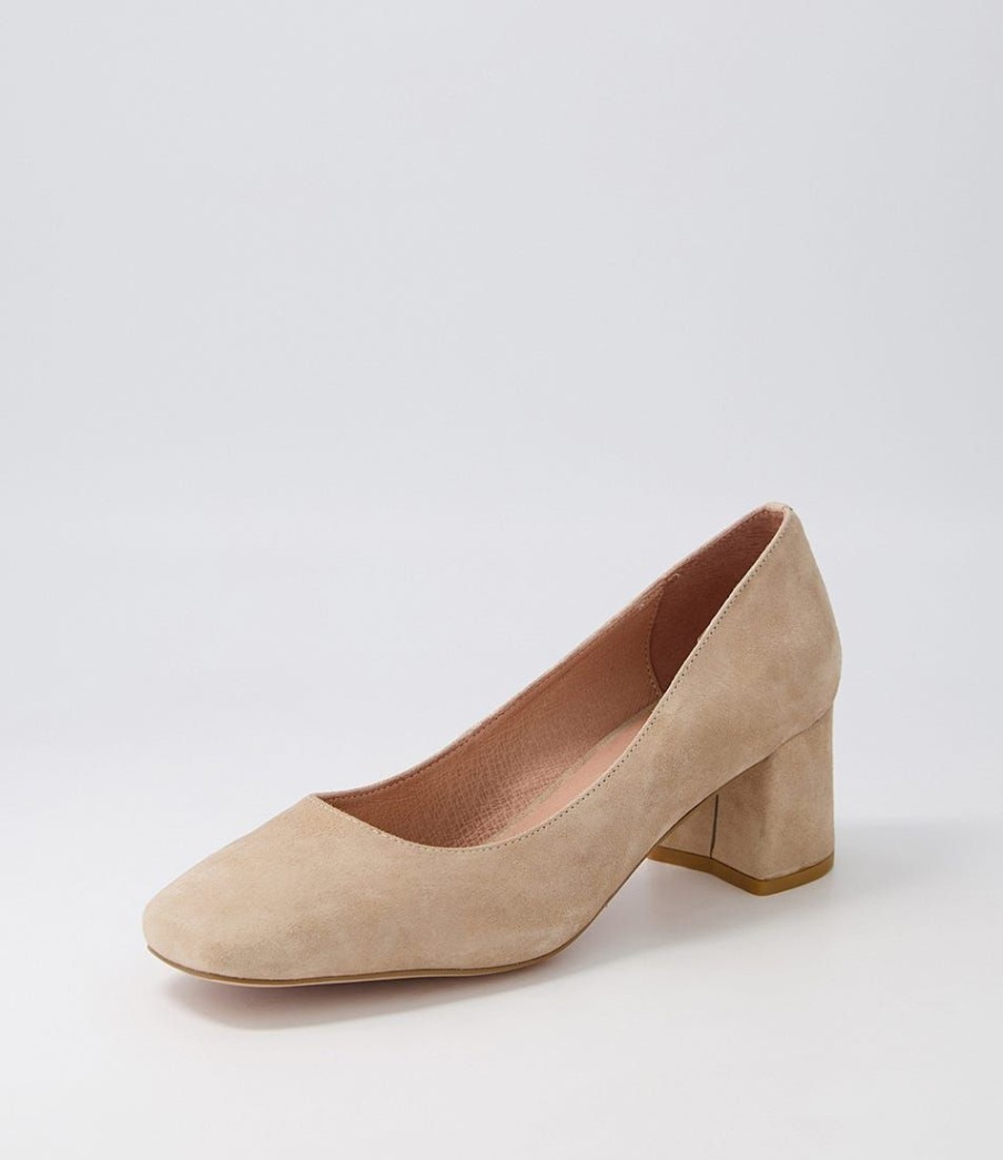 Shoes DIANA FERRARI | Cloud Latte Suede Heels