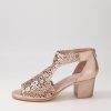 Shoes DJANGO & JULIETTE | Bames Pale Rose Gold Leather Sandals