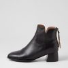 Shoes DJANGO & JULIETTE | Nykia Black Leather Ankle Boots