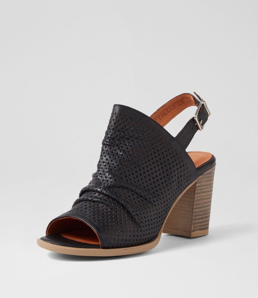 Shoes DIANA FERRARI | Tinaar Black Leather Sandals