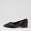 Shoes DJANGO & JULIETTE | Ewan Black Shimmer Leather Mesh Flat Shoes