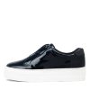 Shoes DJANGO & JULIETTE | Shia Navy Patent Leather Sneakers White Sole