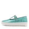 Shoes DJANGO & JULIETTE | Baholt Teal Shrunken Patent Sneakers Ws