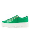 Shoes DJANGO & JULIETTE | Wolfie Emerald Patent Leather Sneakers