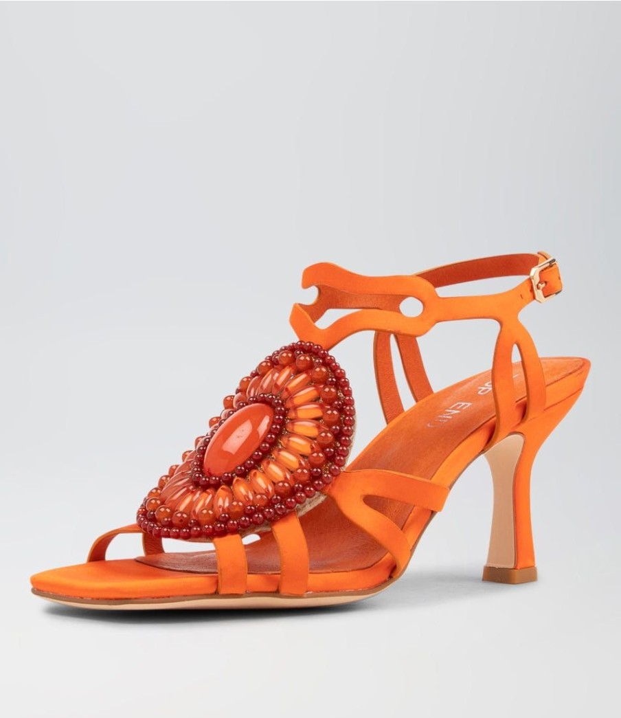 Shoes TOP END | Larrett Orange Multi Sandals