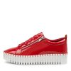 Shoes DJANGO & JULIETTE | Bump Red-White Sole Patent Leather Sneakers