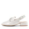 Shoes DJANGO & JULIETTE | Vabor White Powder Leather Heels