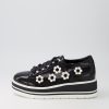 Shoes TOP END | Sereno Black White Patent Multi Sneakers