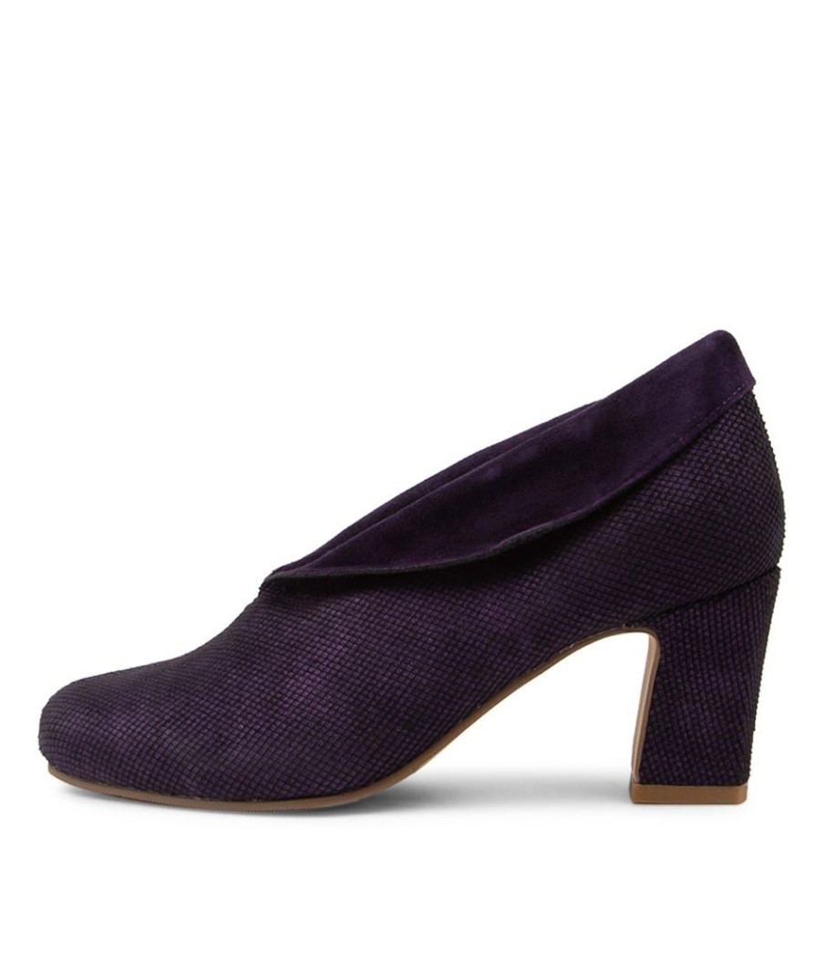 Shoes ZIERA | Nemo W Purple Suede Heels