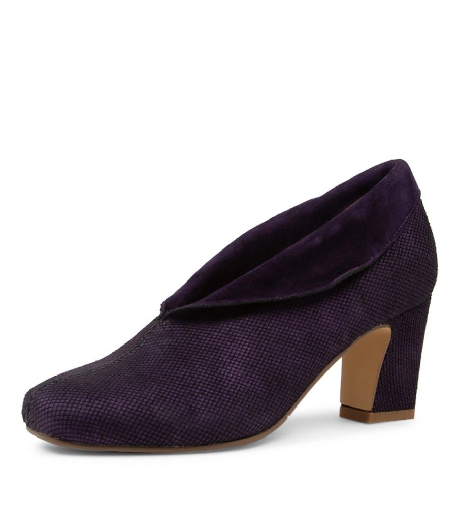 Shoes ZIERA | Nemo W Purple Suede Heels