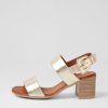 Shoes DIANA FERRARI | Wyme Pale Gold Leather Sandals