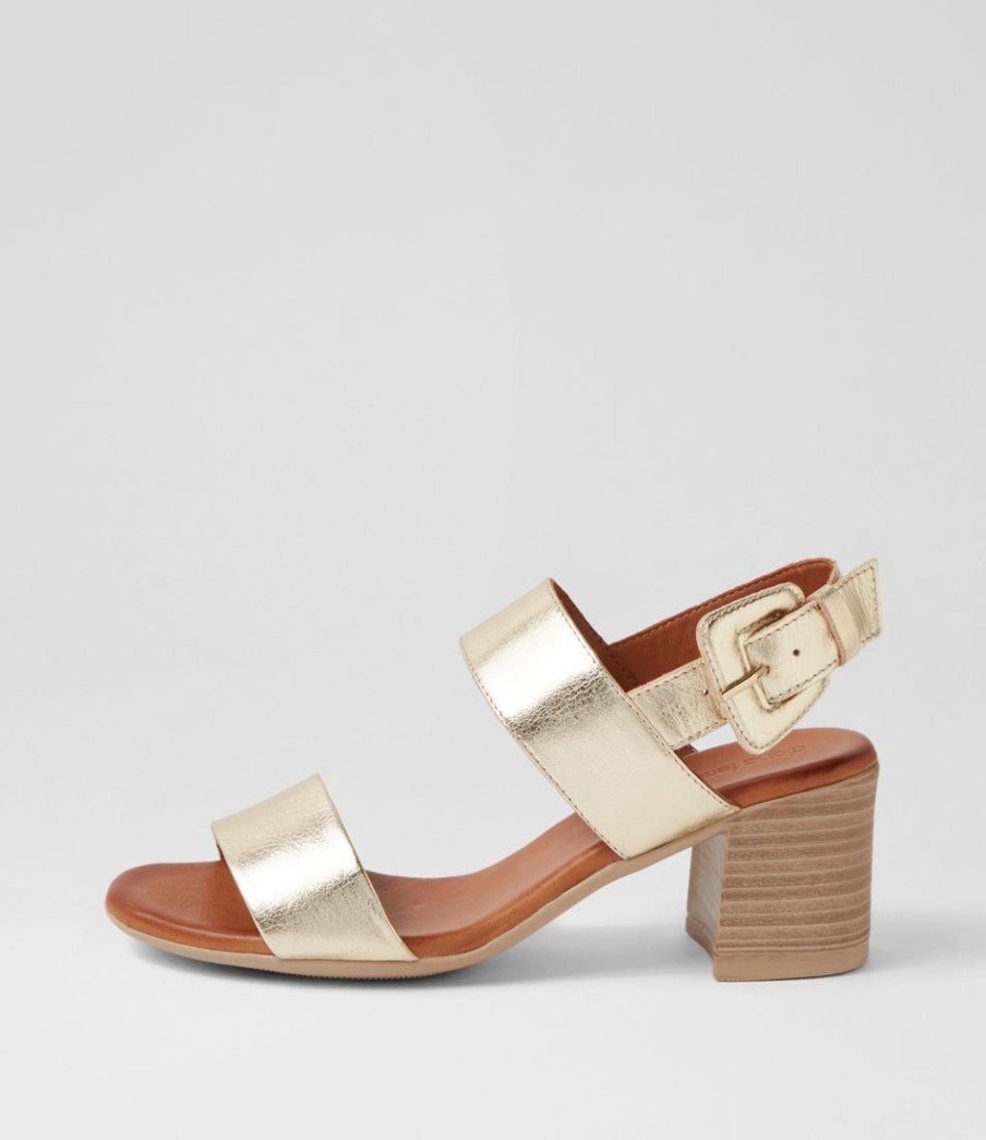 Shoes DIANA FERRARI | Wyme Pale Gold Leather Sandals