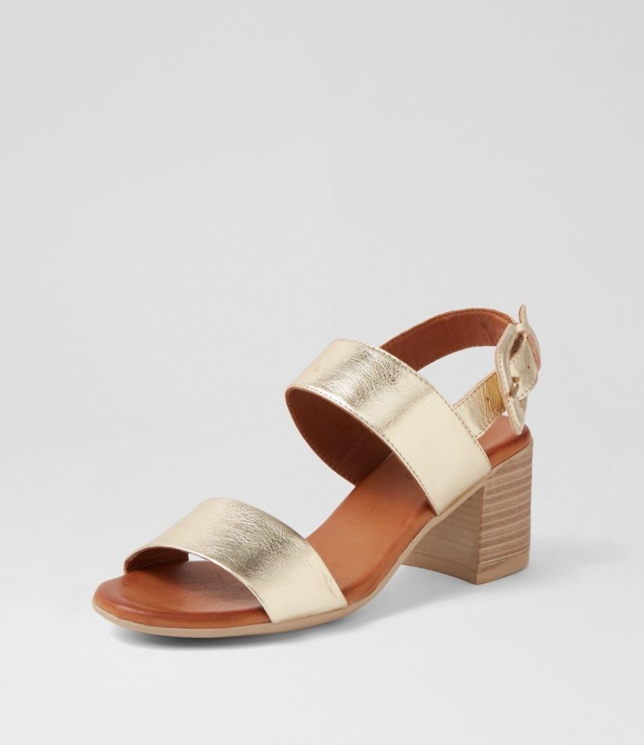 Shoes DIANA FERRARI | Wyme Pale Gold Leather Sandals