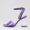 Shoes MOLLINI | Mistt Violet Metallic Vinylite Leather Sandals