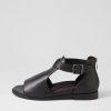 Shoes ZIERA | Jeskie W Black Leather Sandals