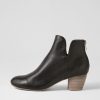 Shoes DJANGO & JULIETTE | Dollars Black Natural Heel Leather Ankle Boots