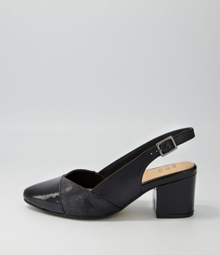 Shoes ZIERA | Vabra Xw Black Mix Heels