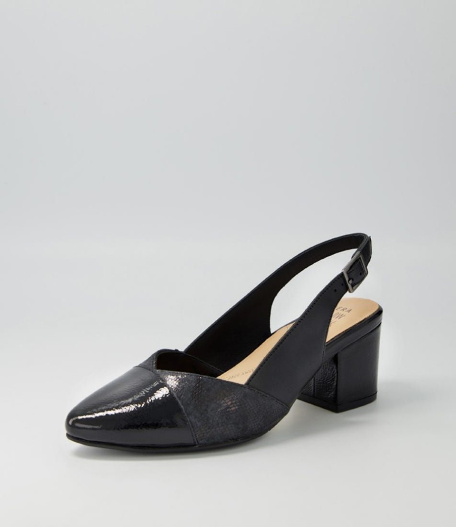 Shoes ZIERA | Vabra Xw Black Mix Heels