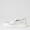 Shoes DJANGO & JULIETTE | Yinnit Silver White Leather Sneakers