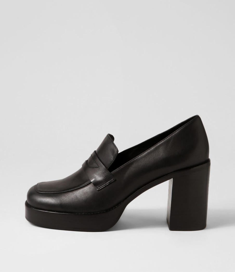 Shoes TOP END | Danyela Black Leather Heels