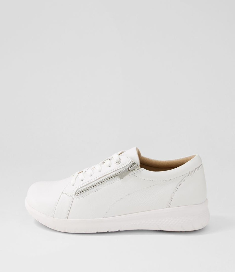 Shoes ZIERA | Solar Xf White Leather Sneakers