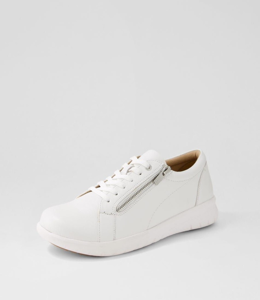 Shoes ZIERA | Solar Xf White Leather Sneakers