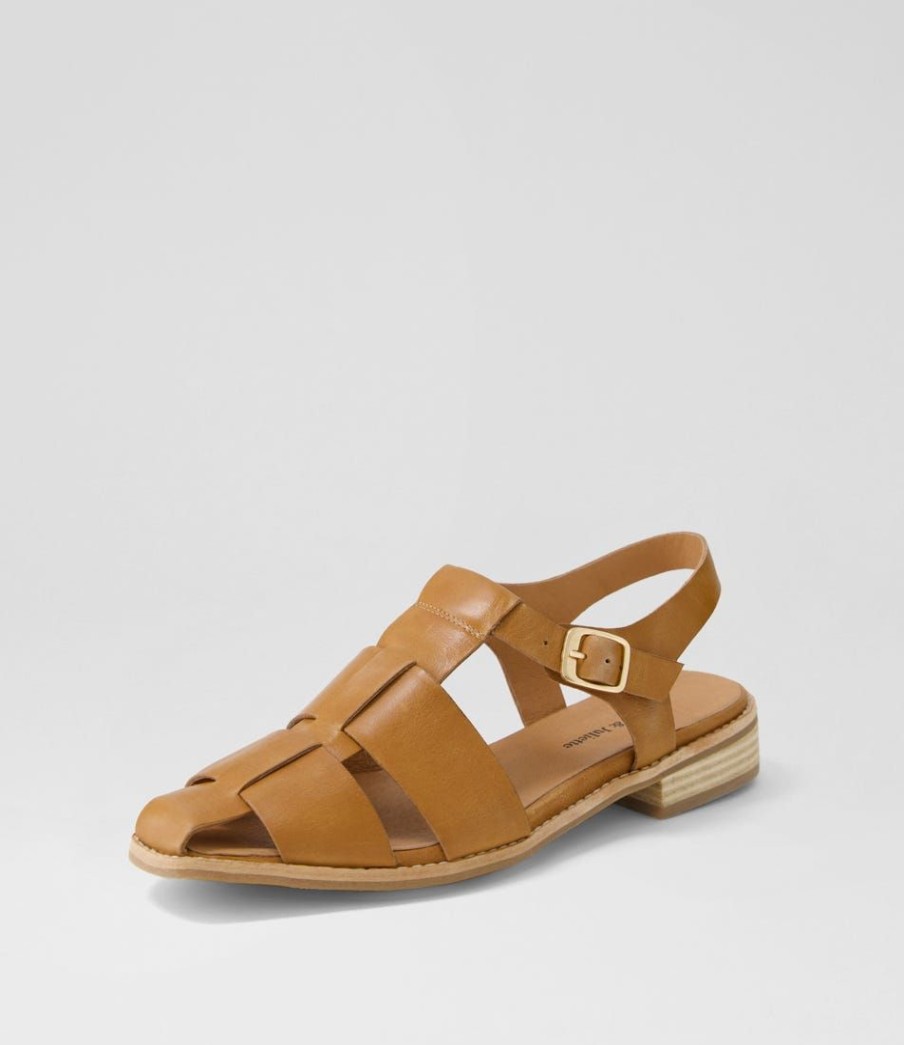 Shoes DJANGO & JULIETTE | Agotary Tan Leather Flat Shoes