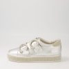 Shoes TOP END | Pillow Silver Silver Leather Jewels Sneakers